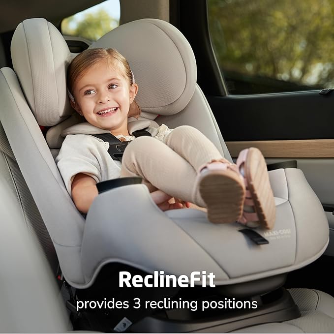 Maxi-COSI Pria All-in-One Convertible Car Seat, Infant to Toddler Car Seat, Easy-Install Harness, Machine-Washable Cover, 5-100 lbs, Sea Scape