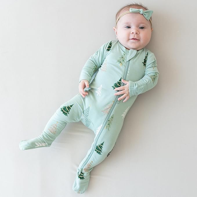 KYTE BABY Unisex Zipper Closure Footies, Rayon Made From Bamboo, 0-24 Months