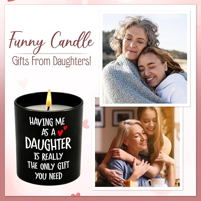 Mom Gifts for Women - Long Lasting Vanilla Lavender Scented Candle 10 oz - Mothers Day Mom Birthday Gifts from Daughter, Mother Daughter Gift Ideas, Funny Mama Gift for Women