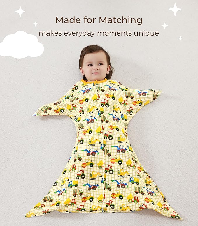 Baby Sleeper Gown Viscose from Bamboo Newborn Nightgowns Unisex Long Sleeve Sleep Sack