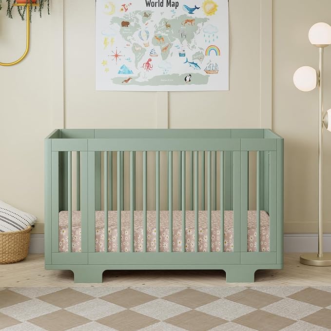 Babyletto Yuzu 8-in-1 Convertible All-Stages® Crib - Conversion Kits for Bassinet, Midi Baby & Full-Size Crib to Toddler Bed, Daybed, and Baby Bed - GREENGUARD Gold Certified - Portable & Adjustable