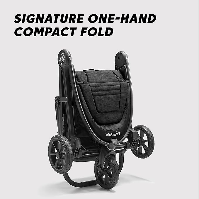 Baby Jogger City Mini GT2 All-Terrain Stroller Black Complete with Adjustable Handlebar Hand-Operated Parking Brake and Car Seat Adapter