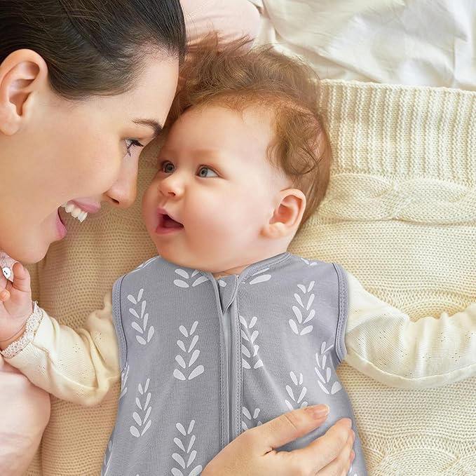 Looxii Baby Sleep Sack 0.5 TOG, 100% Cotton 3 Pack Wearable Blanket Baby Sleep Bag for Newborn Infant, 2-Way Zipper Lightweight Toddler Sleeping Sack 18-24 Months
