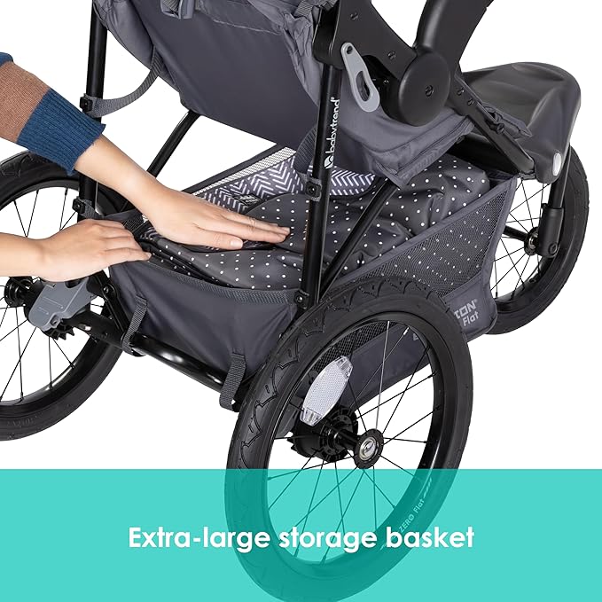 Baby Trend Expedition® Zero Flat Jogger Travel System with LED Lights, Dash Blue