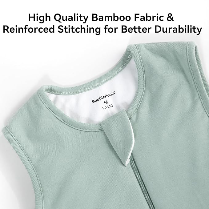 BubblePanda Rayon Made From Bamboo Toddler Sleep Sack with Feet 3t-4t Months 2.5 Tog Winter Ultra Soft Warm Baby Sleep Bag Walker Quilted Thick Wearable Blanket with Legs 2-Way Zipper