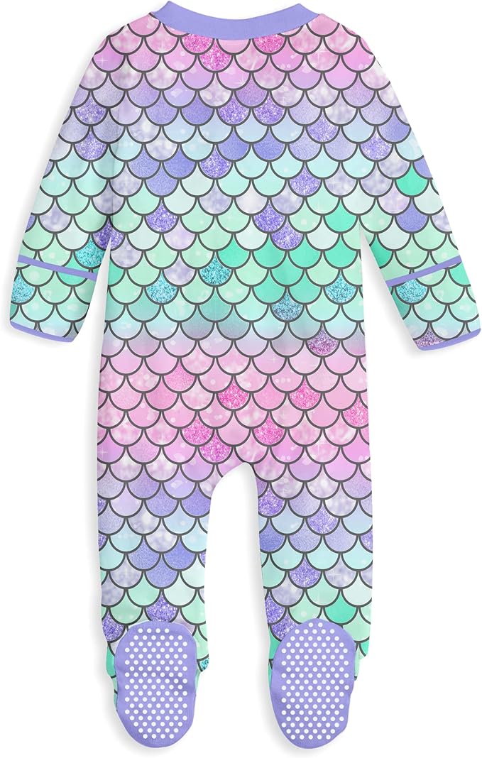 UNIFACO Baby Girls Boys Footed Pajamas One-Piece Sleeper Snug Fit Sleep and Play Zip Front Footie Romper 0-12 Month