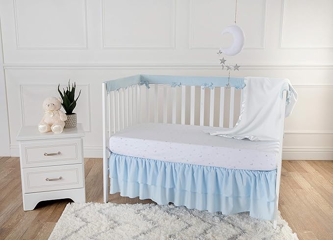 American Baby Company Fleece Blanket with Silk-Like Satin Trim, Soft, Warm & Cozy, White, 30" x 40" for Boys and Girls, Perfect for Baby Carrier, Stroller, Travel and Gifting