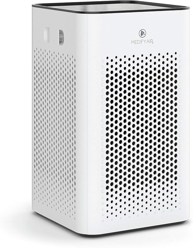 Medify MA-25 Air Purifier with True HEPA H13 Filter | 825 ft² Coverage in 1hr for Allergens, Smoke, Wildfires, Odors, Pollen, Pet Dander | Removal to 0.1 Microns | White, 1-Pack