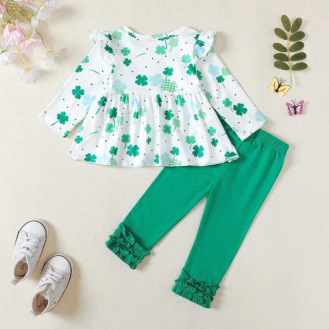 Baby Girl Clothes Toddler Girl Outfits Ruffle Shirt Pants Cute Infant Outfit Set Baby Girl Fall Winter Clothes