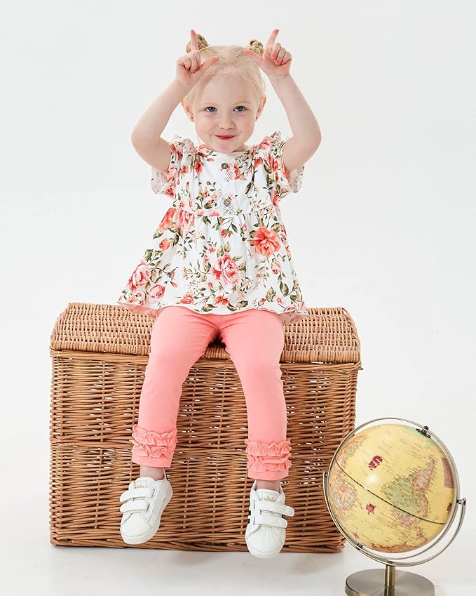 Baby Girl Clothes Toddler Girl Outfits Ruffle Shirt Pants Cute Infant Outfit Set Baby Girl Fall Winter Clothes