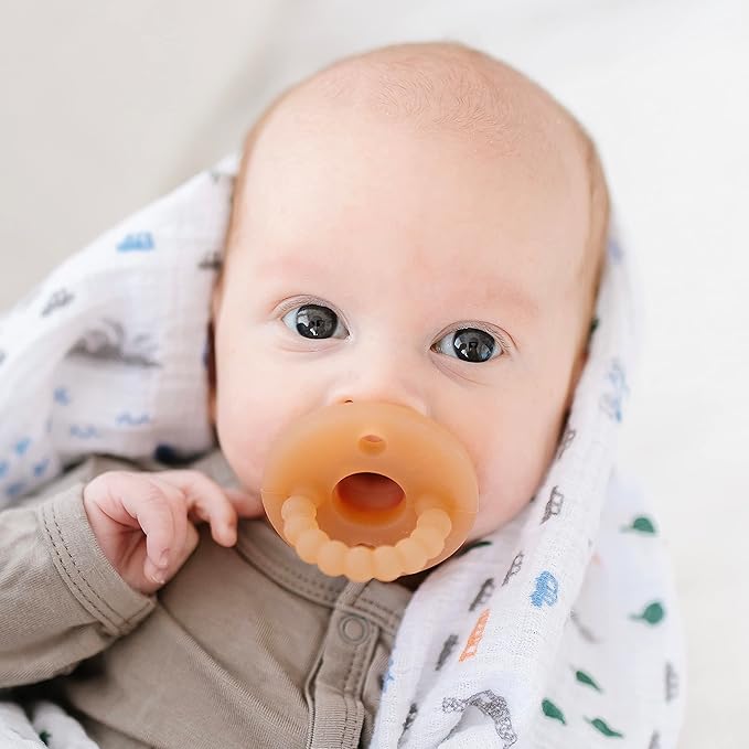 Ryan & Rose Cutie PAT Pacifier Teether (Stage 2, Clear Rubber)