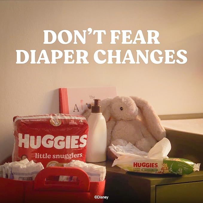 Huggies Extra Large Baby Wipes, Unscented, 1 Flip-Top Pack, 42 XL Wipes Total, Packaging May Vary