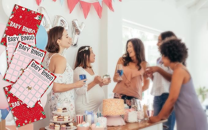 Baby Shower Game Cards, Baby Bingo Game, Gender Neutral Party Cards - Set of 30