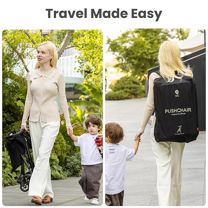 Ultra Lightweight Travel Stroller for Baby Aged 6-36 Months, Small Compact Folding Stroller with Backpack & Sun Visor for Kids Ages 1 to 3 Years Old - Fits Airplane Easy Carry and Storage