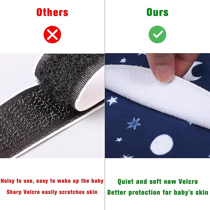 Newborn Sleep Sack Baby Swaddle,Swaddle me 0-3 Month,3-Way Adjustable Wearable Blanket,100% Rayon Cotton Swaddling Sleeping Bag,TOG 0.5 (Starry Sky, 0-3 Months)