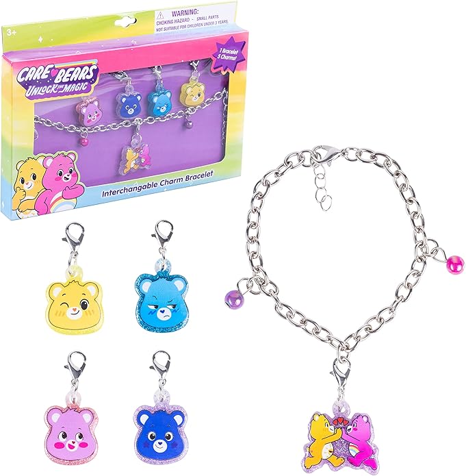 LUV HER Girls Add A Charm Box Set with 1 charm bracelet & 5 interchangeable charms - Ages 3+