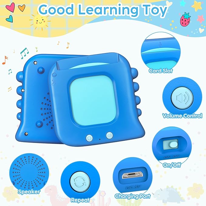 Talking Flash Cards,Kids Toddler Flash Cards with 240 Sight Words,Montessori Toys,Autism Sensory Toys,Speech Therapy,Learning Educational Gifts for Age 1 2 3 4 5 Years Old Boys and Girls