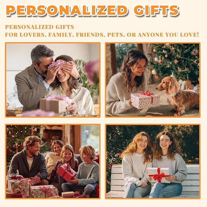 Custom Personalized 9 Photo Collage Blanket Thow Gifts with Text, Customized Pictures Blankets Gift for Christmas Birthday Thanksgiving Adults Kids Dad Mom Girlfriend Boyfriend (4 Friendship)