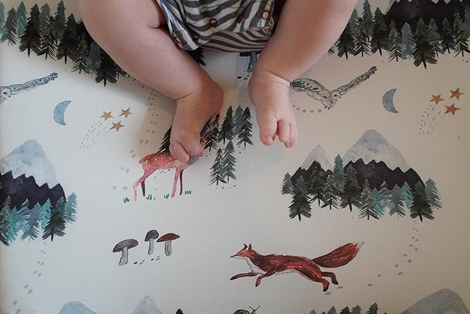 Baby Changing Pad Cover 2-Pack for Boys, Girls (Woodland Forest Animals) - Premium Fitted Sheets Baby Diaper Changing Table Cover - Buttery Soft Cotton Blend