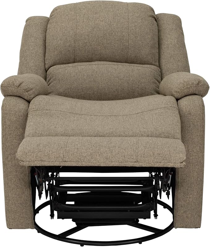 RecPro Charles Collection | 30" Swivel Glider RV Recliner | RV Living Room (Slideout) Chair | RV Furniture | Glider Chair | Oatmeal or Fossil | Cloth (1 Pack, Oatmeal)