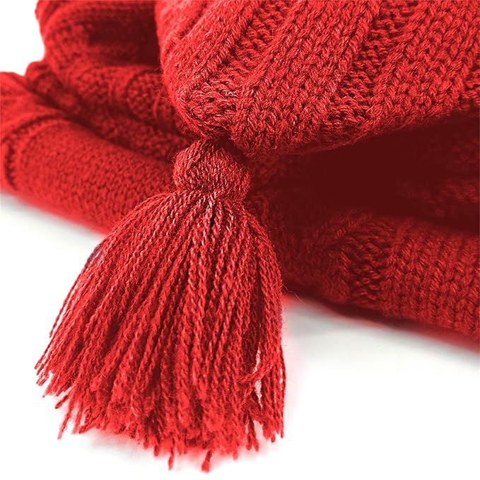 XMWEALTHY Newborn Baby Wrap Swaddle Blanket Knit Sleeping Bag Receiving Blankets Stroller Wrap for Baby(Red) (0-6 Month)