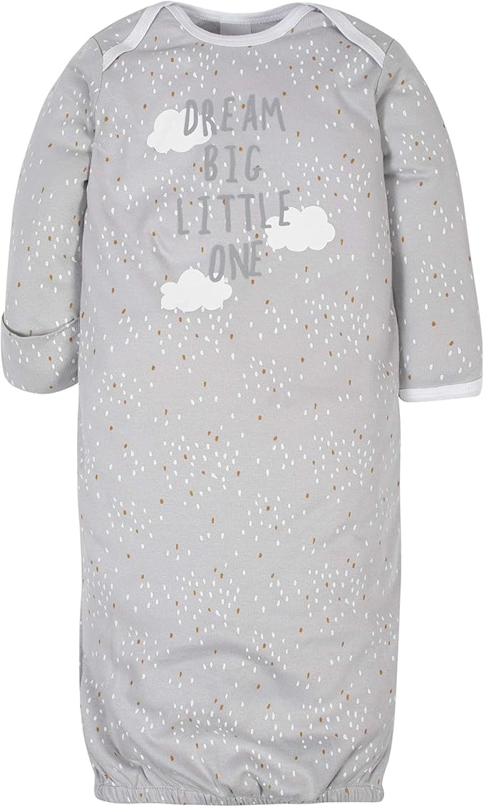 Gerber unisex-baby Baby Boy and Girls 4-pack Sleeper Gown