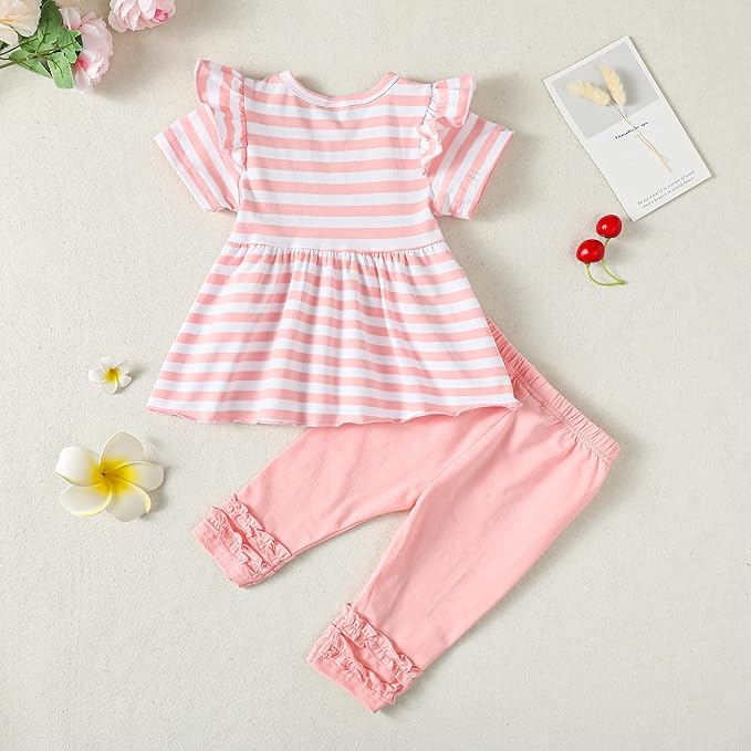 Baby Girl Clothes Toddler Girl Outfits Ruffle Shirt Pants Cute Infant Outfit Set Baby Girl Fall Winter Clothes