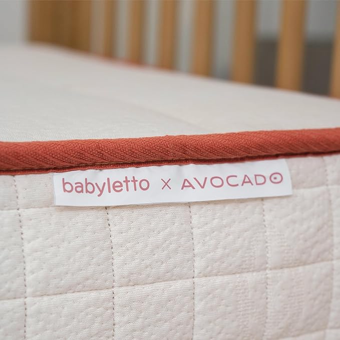 babyletto Avocado Mini Crib Mattress - GOTS, Made Safe & GREENGUARD Gold Certified - Dual Sided Infant & Toddler Mattress, Flippable - 37.25 x 23.25 x 4.75 Inches for Standard Size Mini Baby Crib