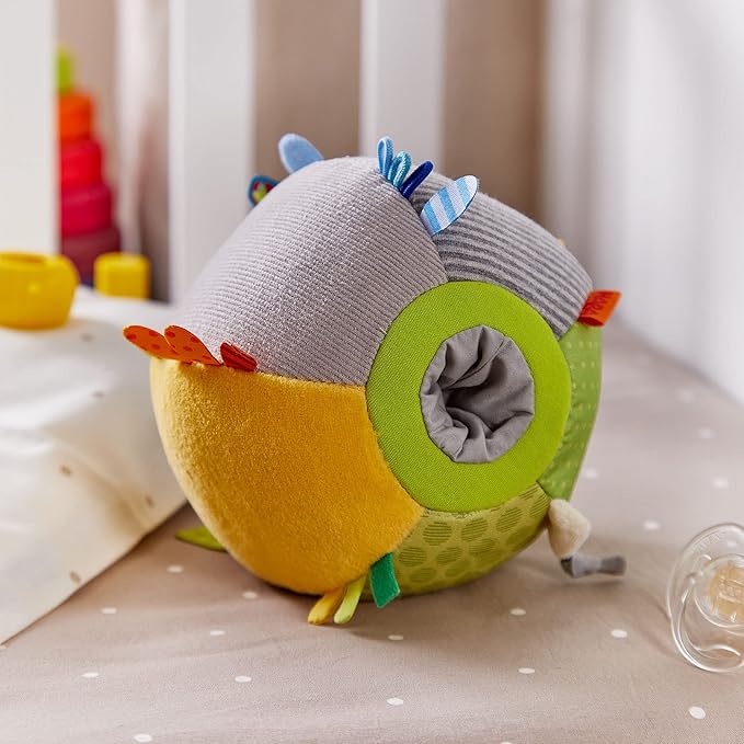 HABA Baby Balls - Machine Washable Baby Sensory Toys - Ideal Baby Toy for Teething, Tummy Time Toys for Ages 6 Months & up