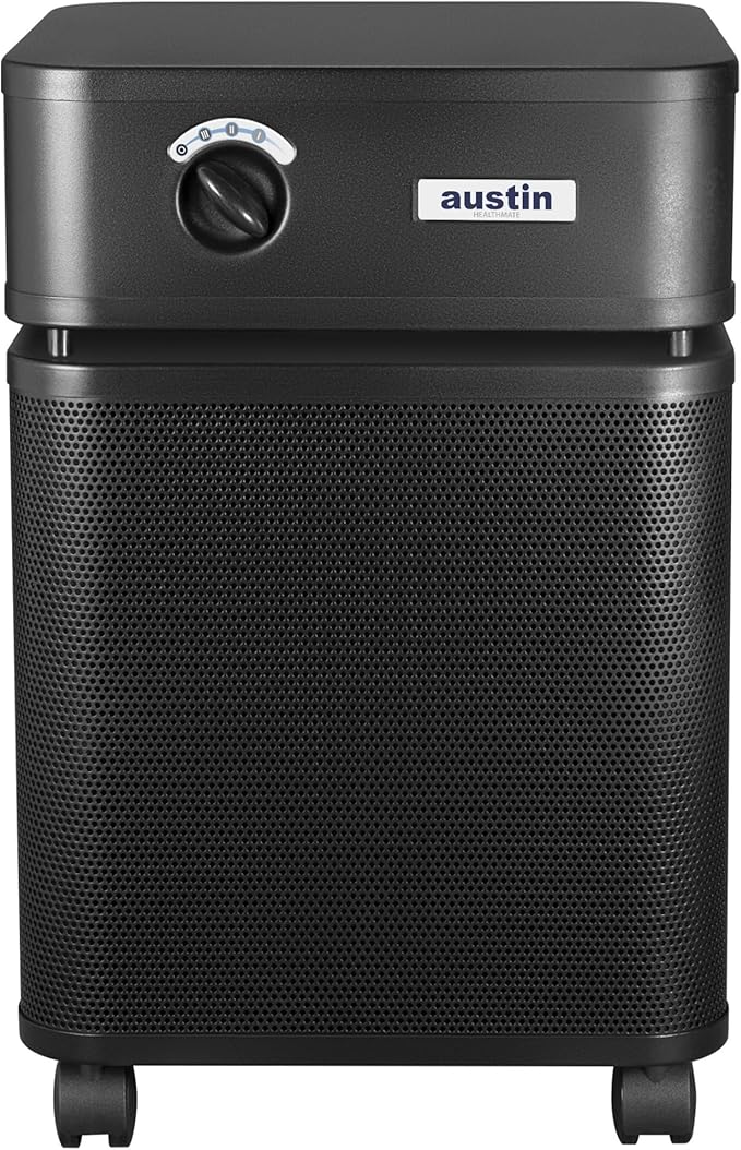 Austin Air Healthmate Plus - Powerful Air Purifier with Medical-Grade Filtration System, Eliminate Harmful Airborne Contaminants, (Black), Model B450