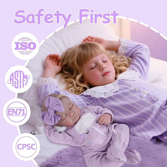 Milidool Realistic Reborn Baby Dolls - 20 Inch Lifelike Newborn Baby Doll Girl Real Life Baby Dolls with Weighted Soft Body for Kids Age 3+