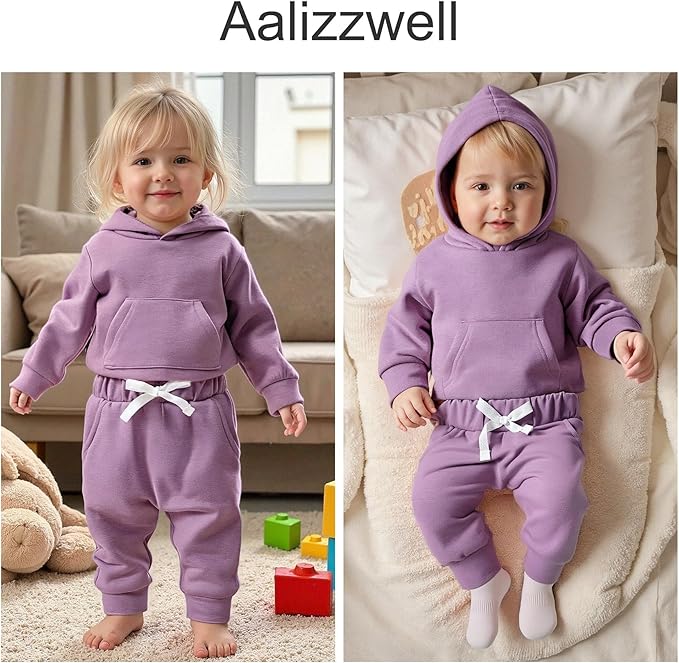 Aalizzwell Infant Baby Winter Hoodie Outfit