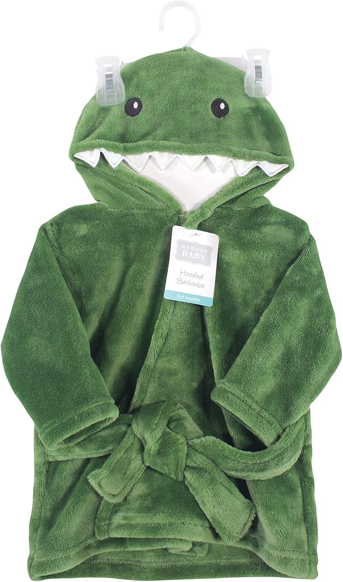 Hudson Baby Unisex Baby Plush Animal Face Bathrobe