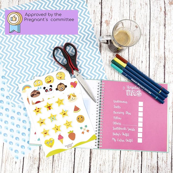 My Pregnancy Journal and Baby Memory Book - Baby Scrapbook and Photo Album - Perfect Pregnancy Gifts for First Time Moms - Picture and Milestone Books for Toddlers - Keepsake for Parent