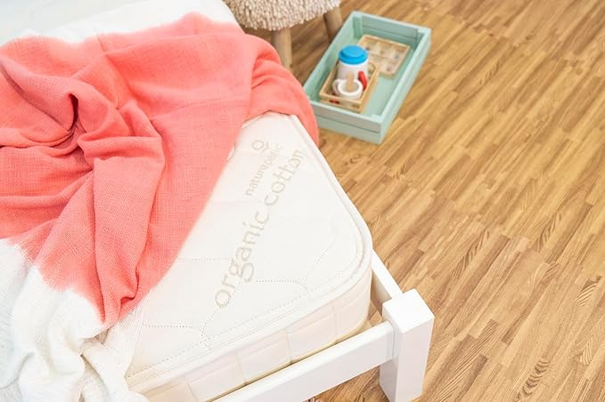 Naturepedic 2-in-1 Organic Kids Mattress - Twin Trundle Mattress with Quilted Top and Waterproof Layer - Firm for Kids