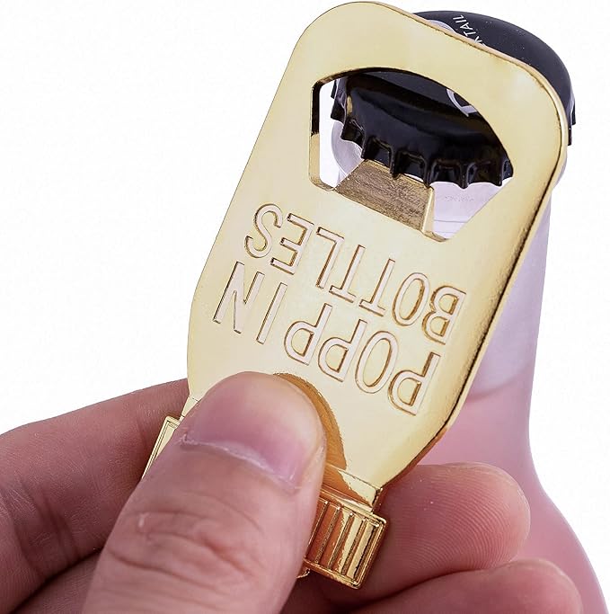 24PCS Golden Baby Bottle Openers for Baby Shower Favors Gifts, Baby Shower Decorations Souvenirs, Poppin Bottles Openers with Exquisite Gifts Box used for Guests Gender Reveal Party (24, pink)