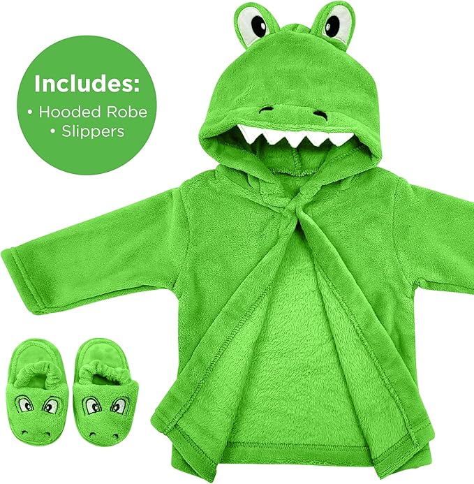 Rising Star Baby Toddler Robe Or Kids Robe for Girls and Boys - Kids & Baby Bath Robe Spa Set with Washcloth or Slippers