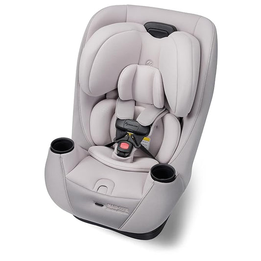 Maxi-Cosi Pria Max 3-in-1 Convertible Car Seat, Infant to Toddler Car Seat, ClipQuick Magnetic Chest Clip, Quick-Install Latch, Machine-Washable Cover, 5-100 lbs, Oyster Shell