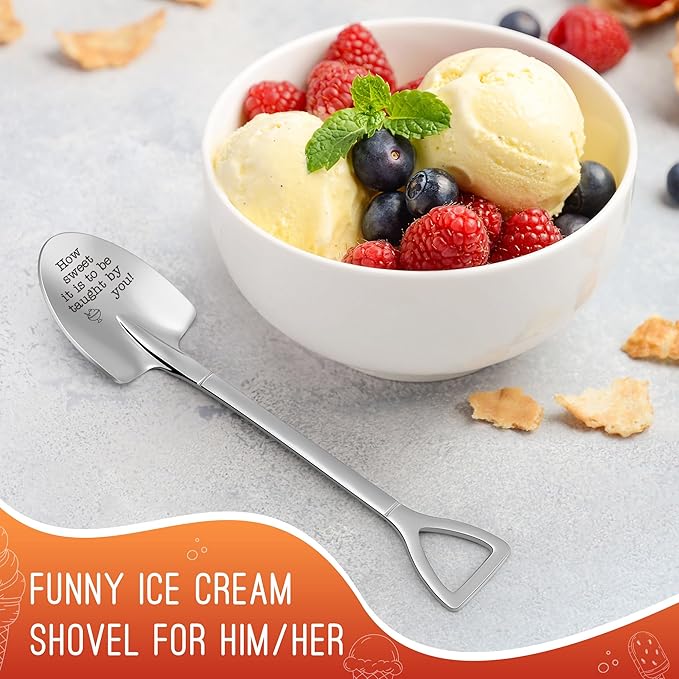 Funny Ice Cream Shovel Gifts for Teacher Appreciation Gift Women Thank You Teachers End of Year Presents Professor Instructor Mentor Retirement Birthday Thanksgiving