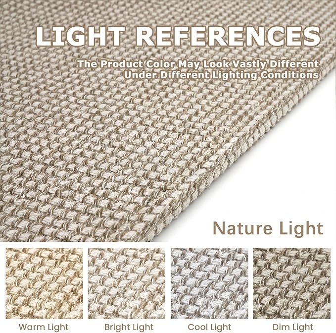 KOZYFLY Runners for Hallways 2x8 ft Washable Kitchen Runner Non Slip Rubber Backed Hall Runners Cotton Entryway Runner Rugs Floor Carpet for Indoor Backdoor Bedroom Kitchen, Ivory/Khaki