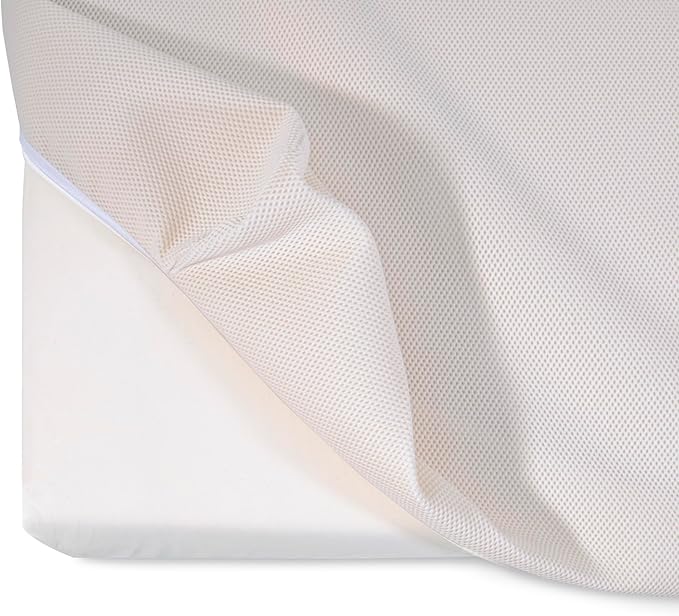 Naturepedic Organic Mini Crib Mattress - Breathable & Lightweight Infant & Toddler Mattress - Waterproof Baby Bed Mattress for Crib - Non-Toxic Mattress for Baby and Toddler Bed - 23.5" x 37.5" x 3"