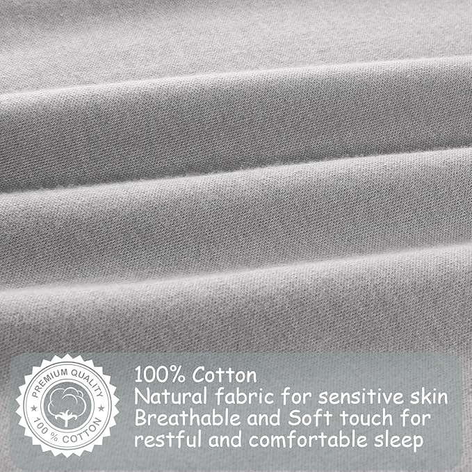 Looxii Baby Sleep Sack 0.5 TOG, 100% Cotton 3 Pack Wearable Blanket Baby Sleep Bag for Newborn Infant, 2-Way Zipper Lightweight Toddler Sleeping Sack 18-24 Months