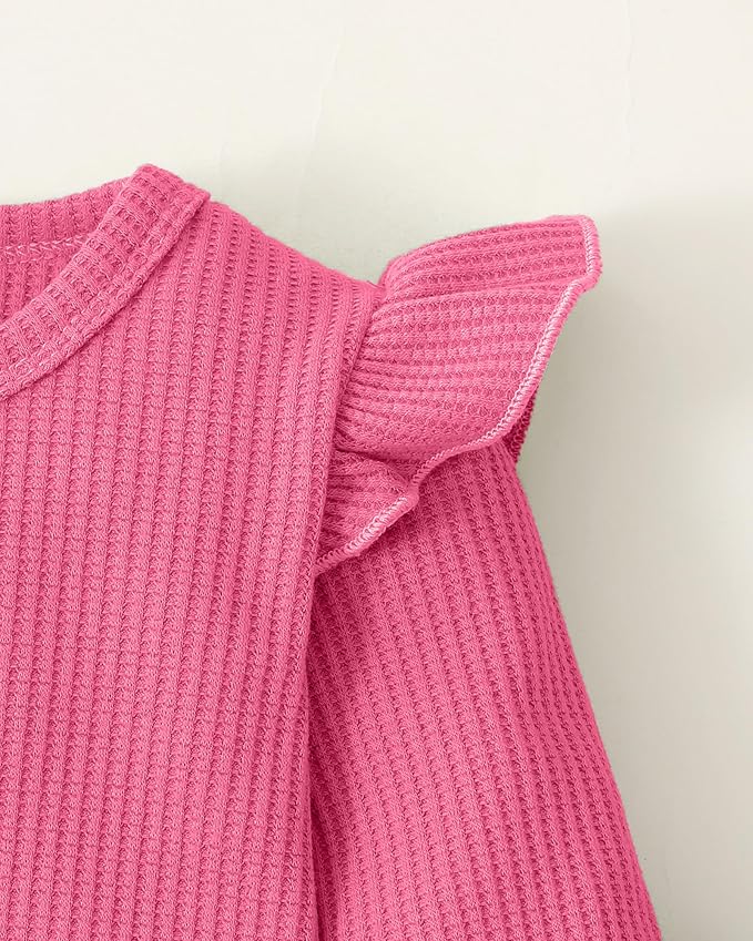Mioglrie Baby Girl Clothes Infant Toddler Girls Fall Winter Outfits Sweatshirts Clothing Set 3 6 12 18 24 Month 2T 3T