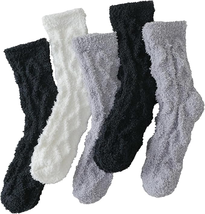 TEHOOK Warm & Cozy Gifts for Women, Fluffy Fuzzy Sock, Plush Sleeping Slipper Socks - Soft Warm Fabric