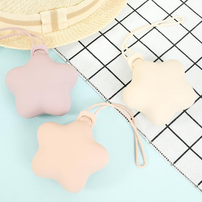 3 Pcs Silicone Pacifier Holder Case Safe and Soft Material Pacifier Pouch Portable Pacifier Case Protective Pacifier Storage Case Easy to Clean for Diaper Bag Stroller