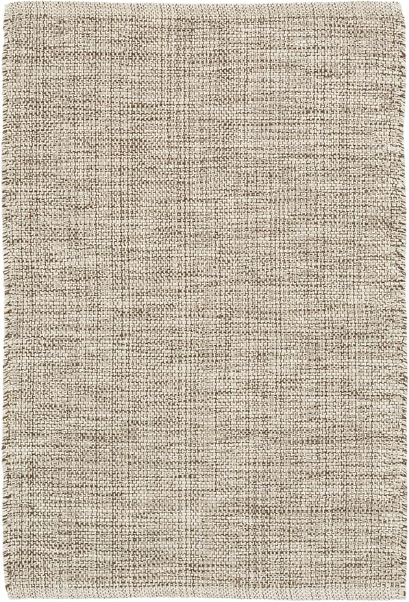 Dash & Albert Marled Brown Handwoven Cotton 8.5 X 11.5 Feet, Browns Geometric Pattern
