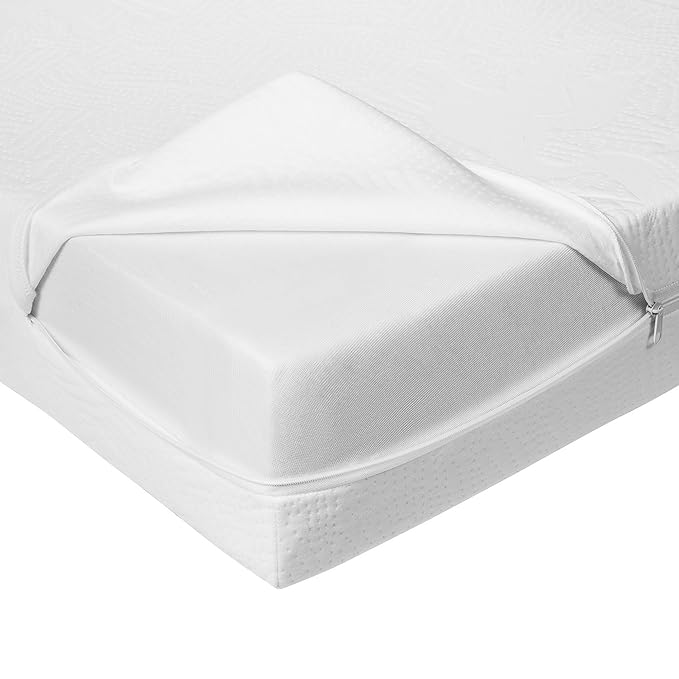 BUNDLE OF DREAMS Flagship 5" Organic Cotton Cover 2 Stage Mini Crib Mattress, 100% Breathable, Hypoallergenic, Non-Toxic for Portable Cribs or Mini Cribs