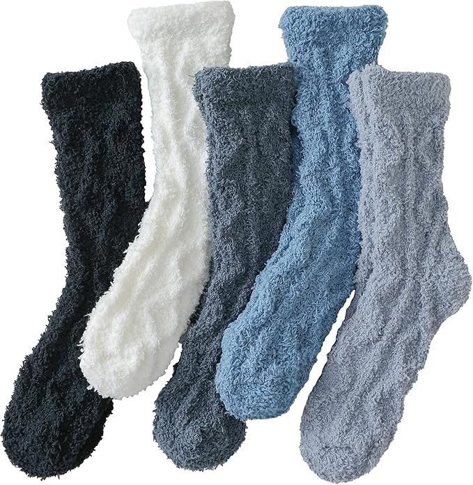 TEHOOK Warm & Cozy Gifts for Women, Fluffy Fuzzy Sock, Plush Sleeping Slipper Socks - Soft Warm Fabric