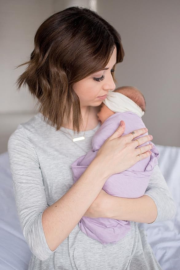 Copper Pearl Baby Swaddle Blanket - Premium Knit Baby Blanket, Large Soft Stretchy Receiving Blankets for Baby Boy and Girl, Swaddles for Newborn, Infant, and Toddler (Lily)