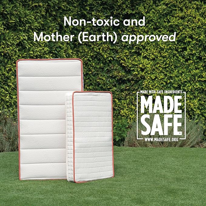 babyletto Avocado Mini Crib Mattress - GOTS, Made Safe & GREENGUARD Gold Certified - Dual Sided Infant & Toddler Mattress, Flippable - 37.25 x 23.25 x 4.75 Inches for Standard Size Mini Baby Crib